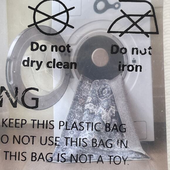 Aiwakfo Washable Vintage Boho Area Rug 2x3 Gray White Machine Washable Non-Slip - Picture 6 of 6